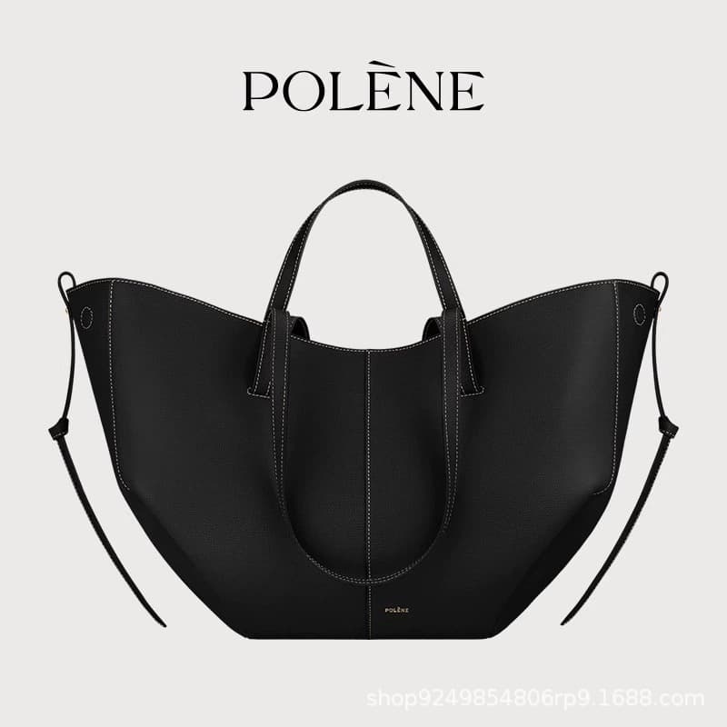 Cross-border Polens Wings Cyme Polens Cowhide Crossbody Tote Handbag Women's Bag Multi-pocket Large Capacity