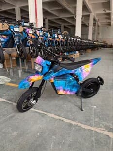 Factory Direct KTM Kids Electric Motorcycle Two-Wheel Off-Road Drift Bike, Adult Can Ride Factory Cross