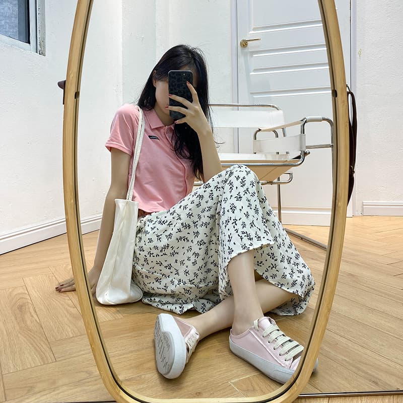 Women's Silk Slip-On Summer Shoes Casual Round Toe Low Heel Rubber Outsole Easy Wear Half Slippers Fashionable Peep Toe