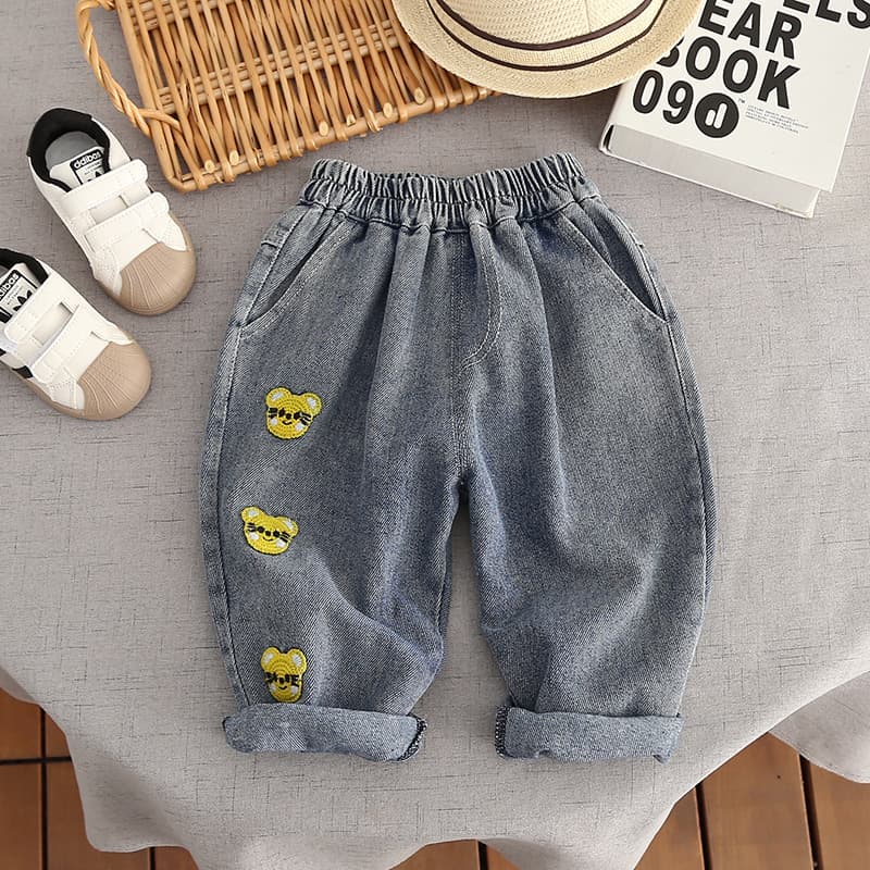 Children's pants boys jeans baby pants spring and autumn 2025 new autumn little boy casual loose trousers