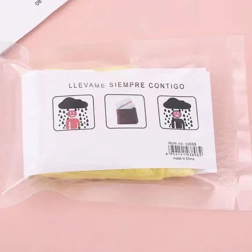 Travel Disposable English Vacuum Raincoat Long-Length Compressed Adult Portable Stormproof Waterproof Thickened Lightweight Rafting