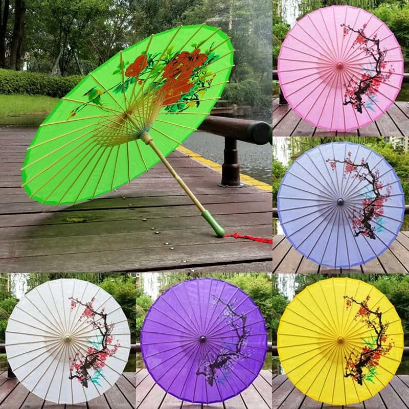 Wholesale of Jialu silk umbrellas, dance umbrellas, bamboo craft umbrellas, photography decoration umbrellas, personalized retro cosplay umbrellas, and oil paper umbrellas.