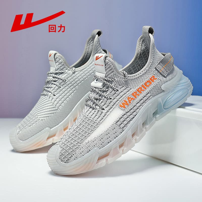 Warrior Summer Mesh Shoes for Men 2026 Air Conditioning Shoes Breathable Thin Hollowed-out Lightweight Cushioned Running Shoes