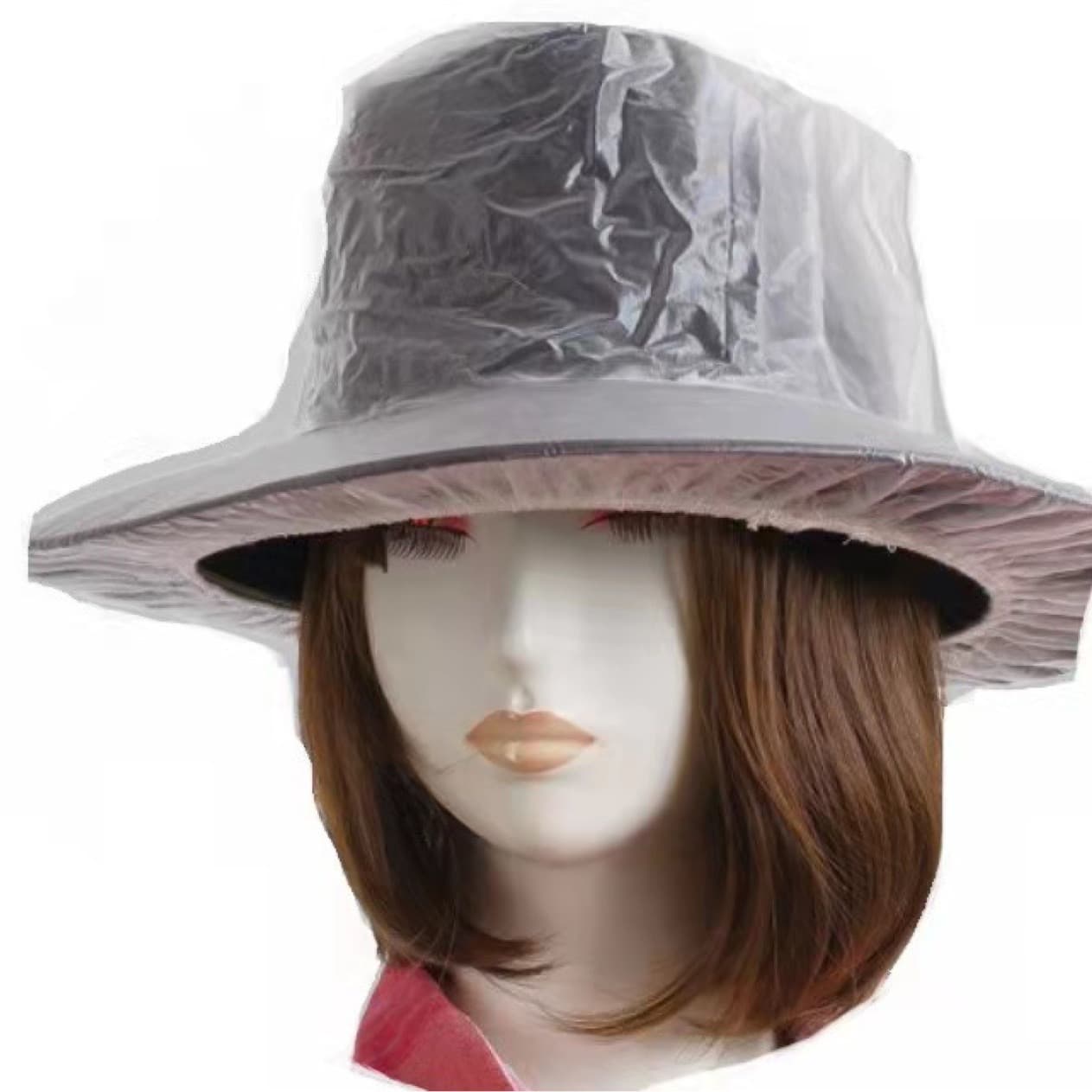 Cross-border export of denim rain hats, top hats, denim cap covers, transparent waterproof rain covers for European and American adults, wholesale from manufacturers.