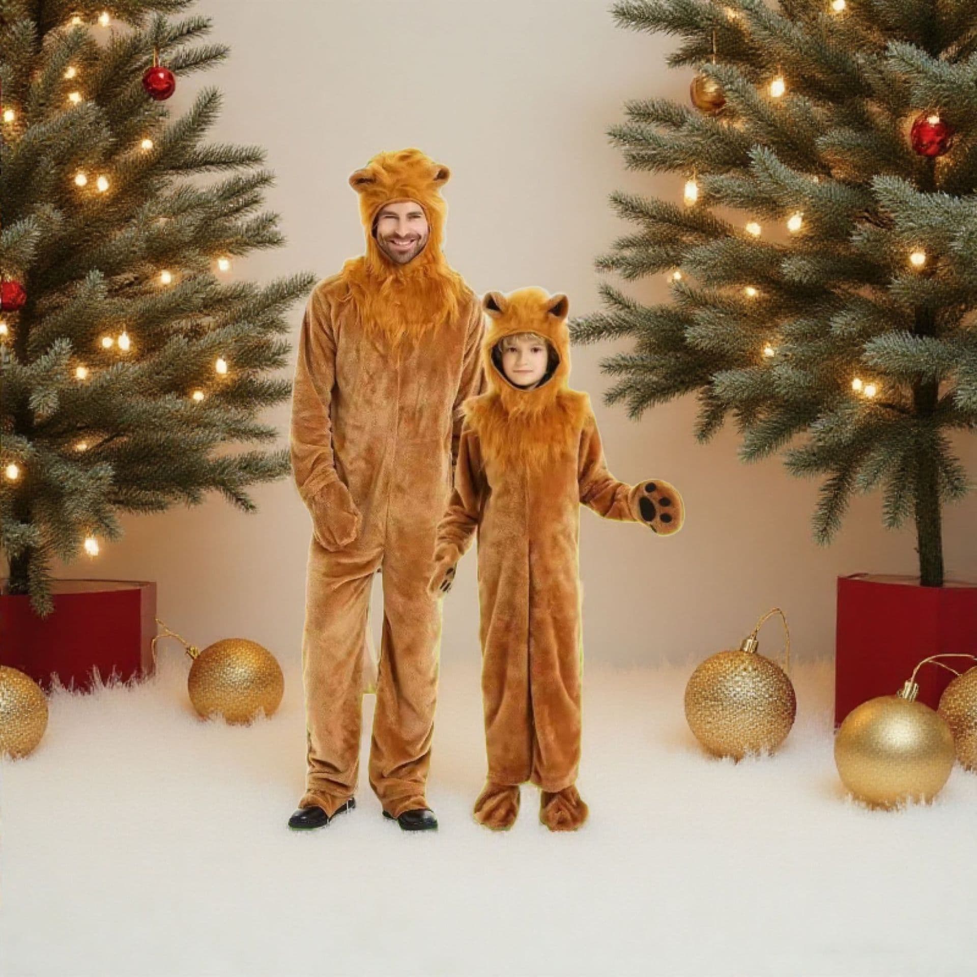 Halloween Wizard of Oz Lion Cosplay Costume Family Matching Outfit Christmas Party Lion King Performance Costume