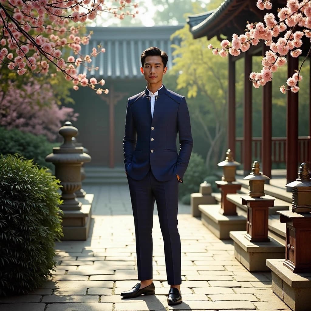 Slim dress suit, men's suit, business design, gentleman's formal suit, groom's wedding suit, men's formal suit, high-end suit