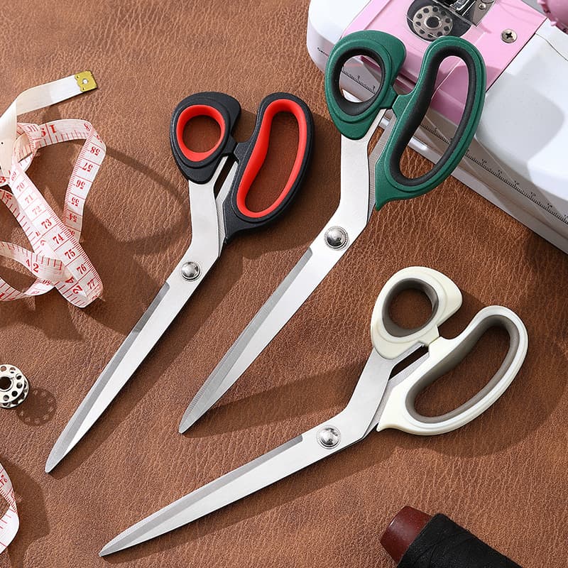 Professional Tailor Scissors Household Stainless Steel Handmade Sewing Large Scissors Thick Straight Head 10 inch Fabric Cutting Scissors Wholesale