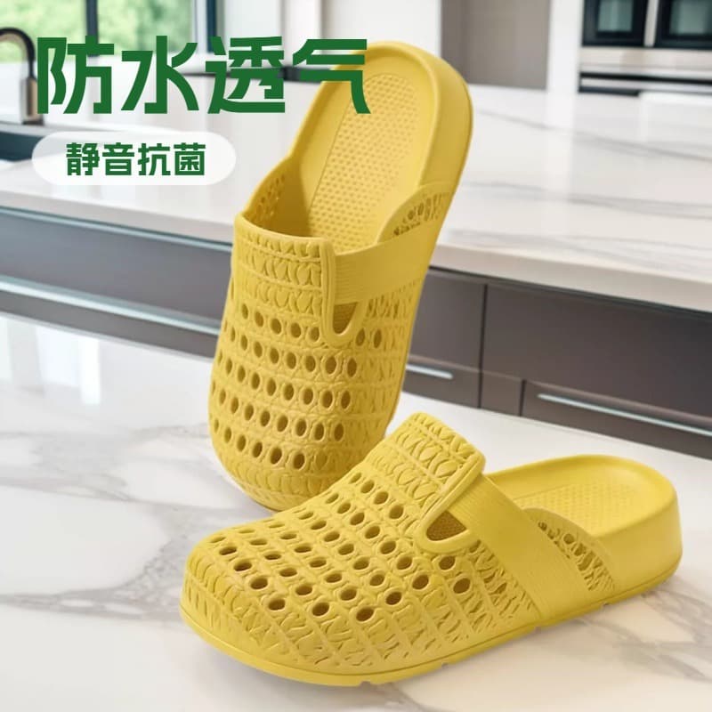 618 New Style Closed-Toe Mules for Women, Flat, Fashionable, Waterproof, Casual, Breathable and Comfortable