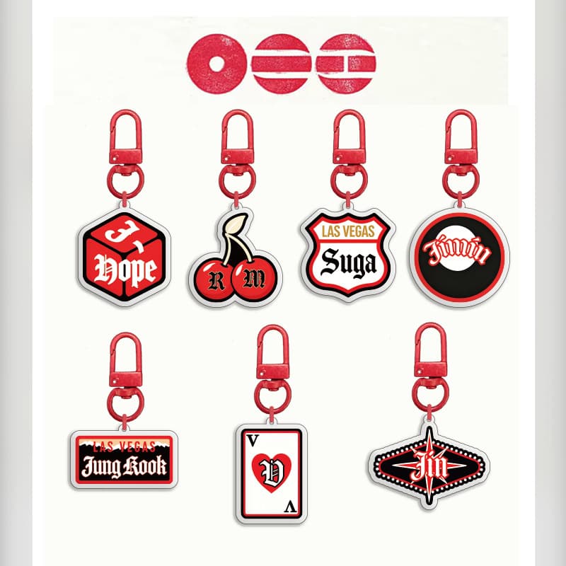 BTS New Album Tour Merchandise Acrylic Keychain Pendant Star V JK SUGA Fan Support Gift
