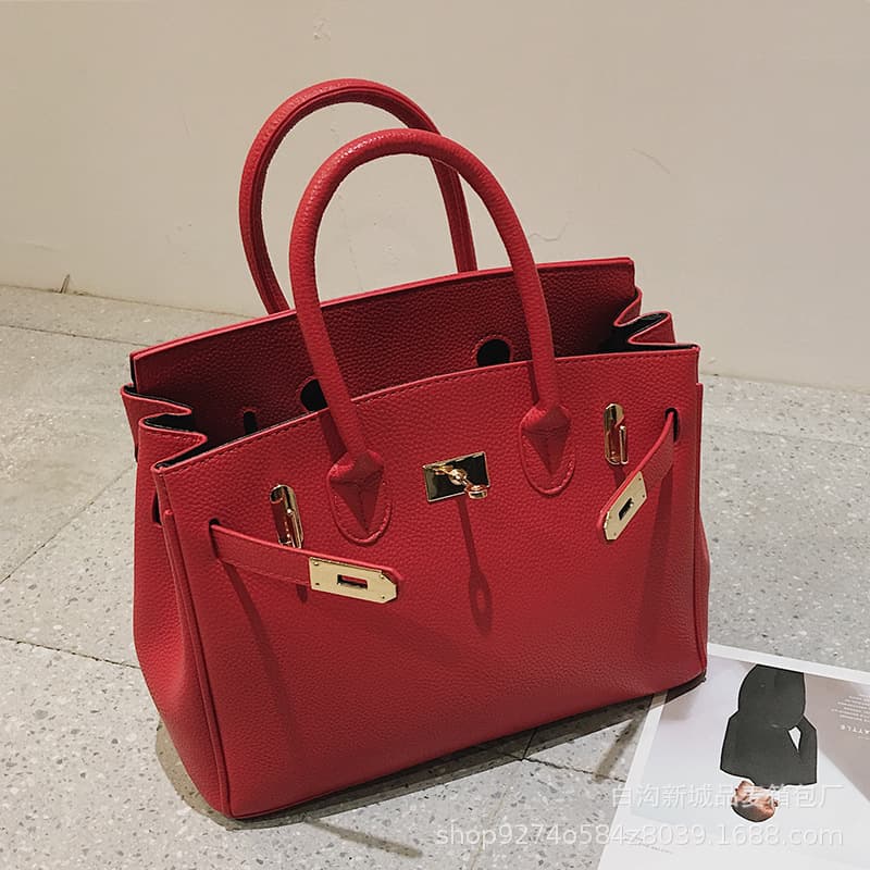 Cross-border Fashion Hot-Selling Large Handbag Tote Bag for Women 2026 New Trendy Red Wedding Bag Large Capacity Crossbody Tote Bag