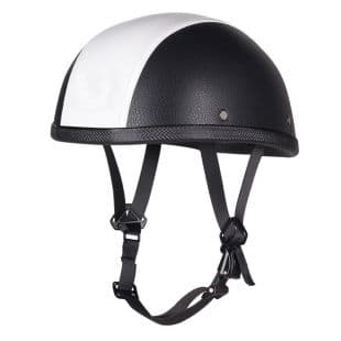 Handmade Retro Motorcycle Helmet Electric Motorcycle Helmet German Leather WWII Half Helmet Lightweight Safety Cap