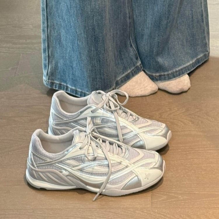 Thick Sole Mesh Breathable German Training Shoes Women 2026 New Spring Summer Soft Sole Shoes Racing Shoes Casual White Sports Shoes