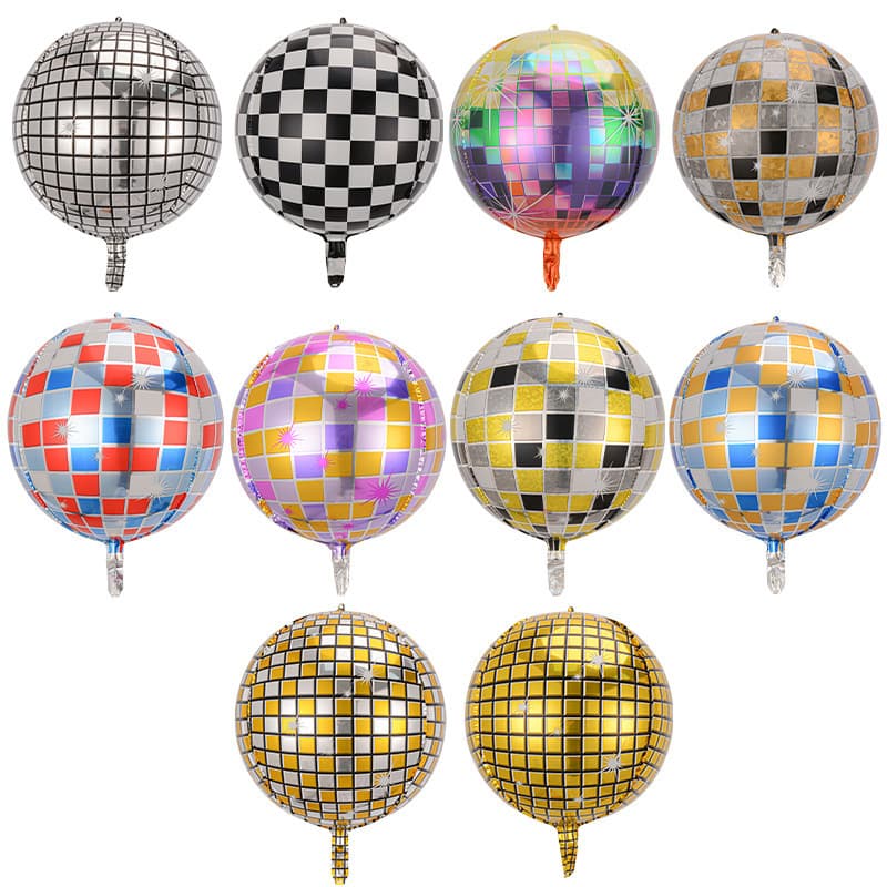 22-inch 4D disco balloon DISCO three-dimensional ball aluminum film balloon KTV bar party dance hall light decoration