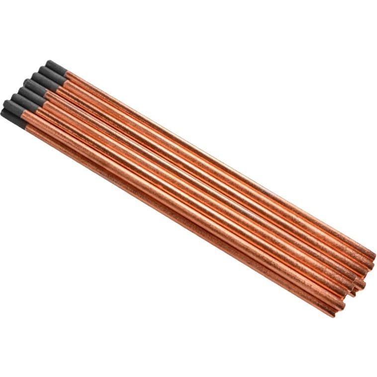 Carbon Rods 6# 8# 10# Carbon Arc Gouging Torch Accessories JS-G101 Copper-Coated Carbon Rods Factory Wholesale