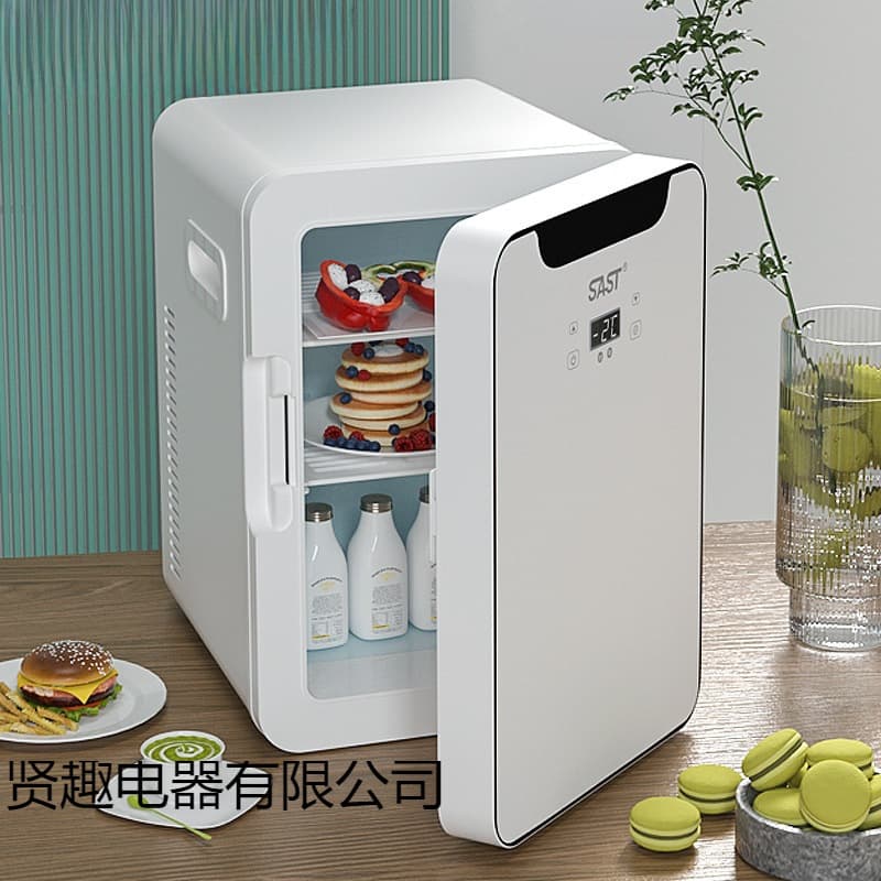 Mini Car and Home Dual-Use Refrigerator, Home Dormitory Student Cooling Single Person Small Fridge, Fixed Frequency