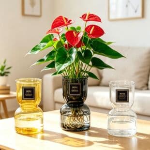 New Acrylic Vase Green Plant Hydroponic Artificial Flower Vase Plastic Transparent Glass-like Hydroponic Vase