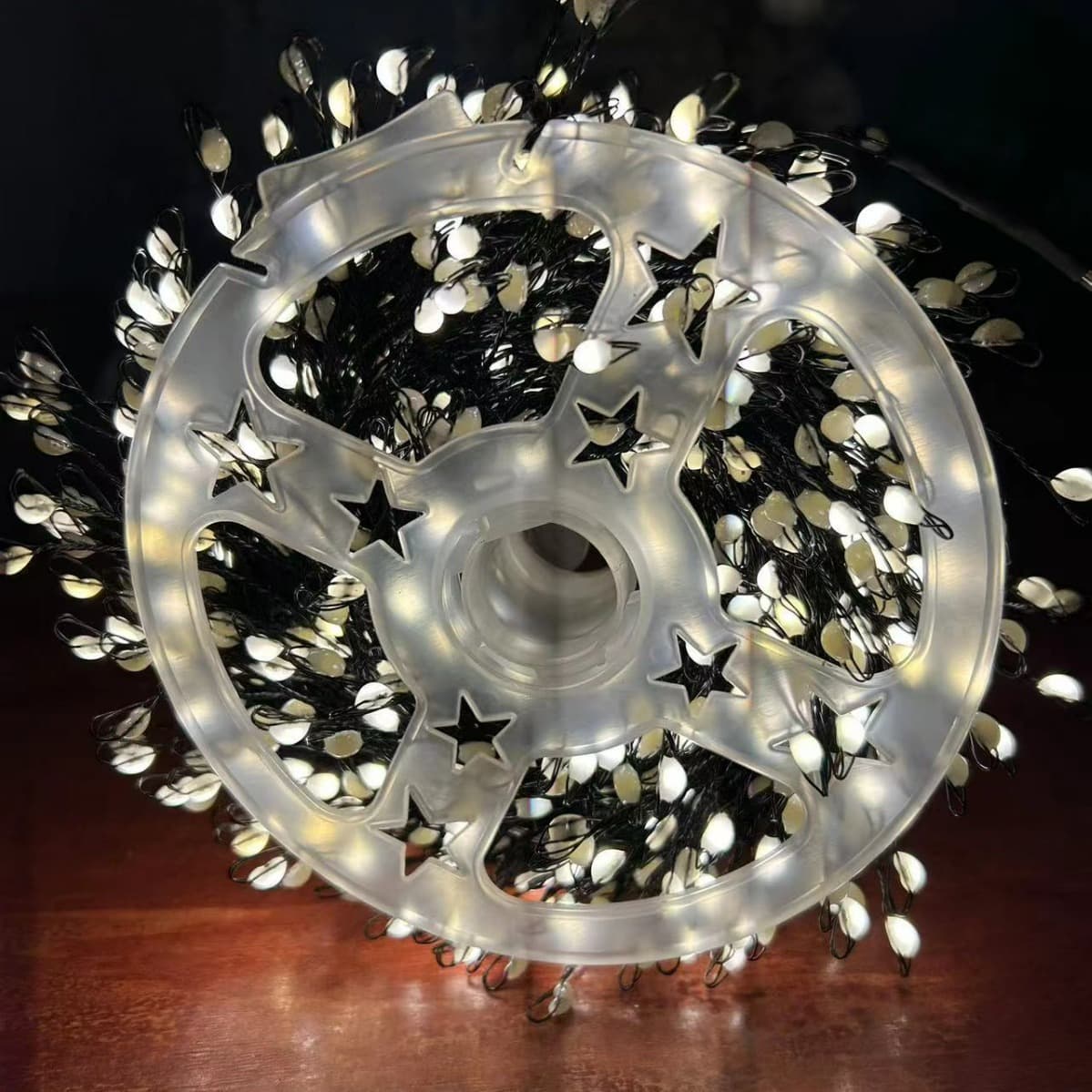 Cross-border LED firecracker lights - Black centipede leg copper wire strings for indoor/outdoor holiday courtyard and Christmas decorations