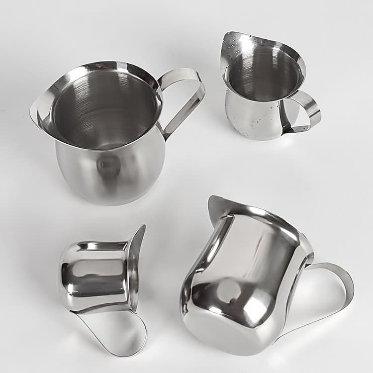 Stainless Steel Small Milk Jug Espresso Ounce Latte Art Cup Measuring Cup Honey Milkshake Jug Milk Cup Western-Style Juice Jug Sauce Cup