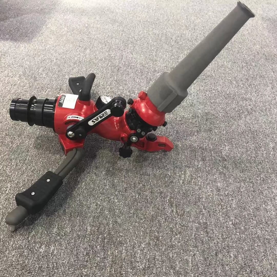 Manufacturer In-Stock Mobile Fire Monitor Direct Flow/Spray Dual-Use Portable Deposit Large Flow Mobile Fire Cannon