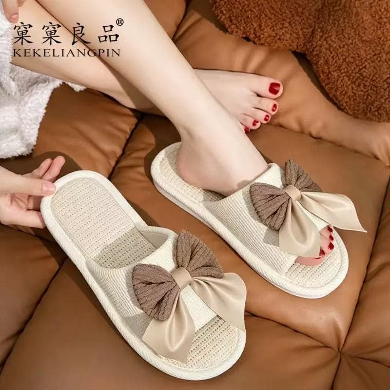 Factory Direct Wholesale Slippers Women Quiet Soft Sole Anti-Dust Linen Breathable Sweat-Absorbing Fabric Slippers Men