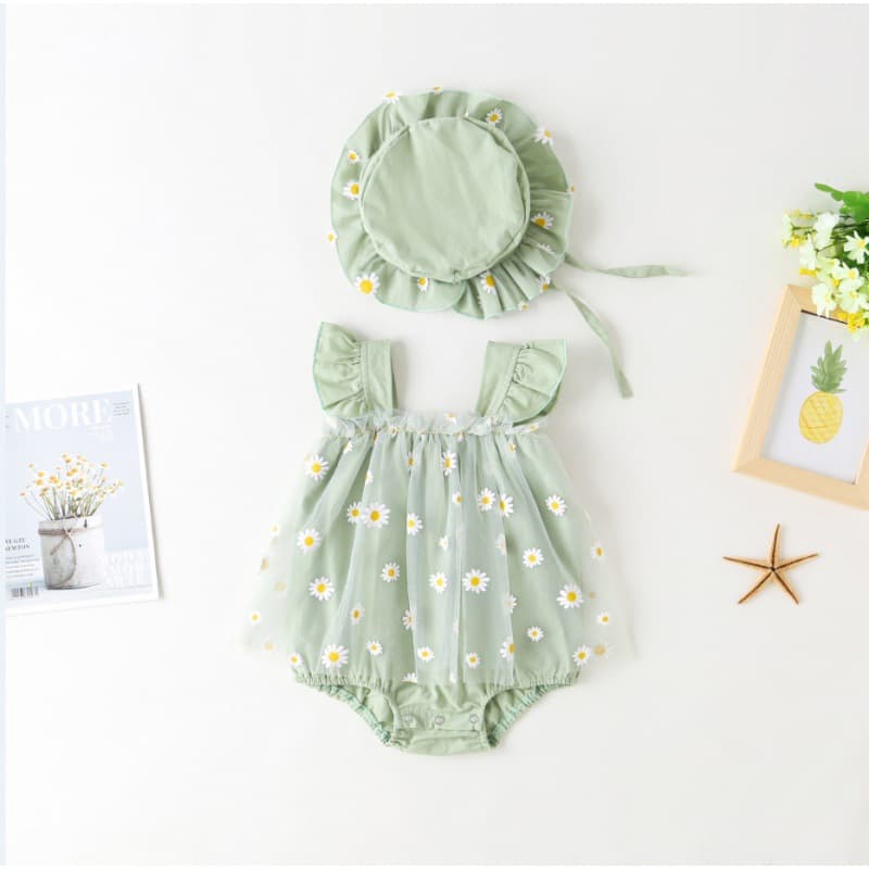 Baby Girl Summer Outfit Thin Clothes Three-Point Princess Skirt Cotton Romper Baby Girl All-Match Summer Clothes Set