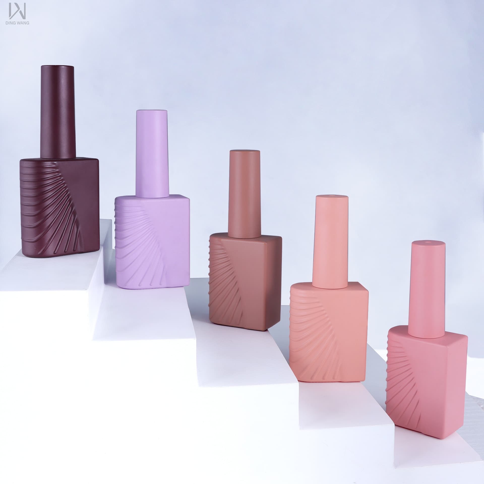 Factory Custom 12ml Gel Polish Bottle with Brush Cap Customizable Logo Empty Gel Nail Polish Bottle