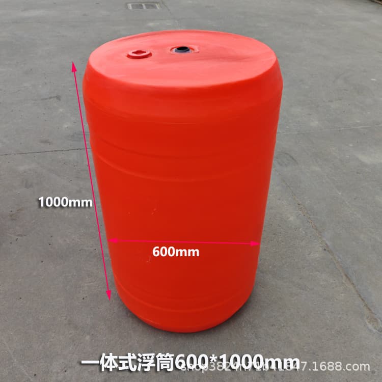 60*100cm integrated plastic pontoon thickened and durable for river and lake pollution control and dredging pipeline, high buoyancy
