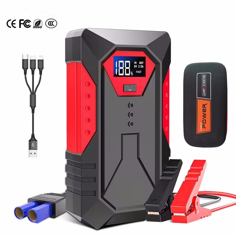 Car Emergency Start Power Inflator Pump Integrated Machine Mobile Charger Battery Jump Starter New Product Xinhui Fengye