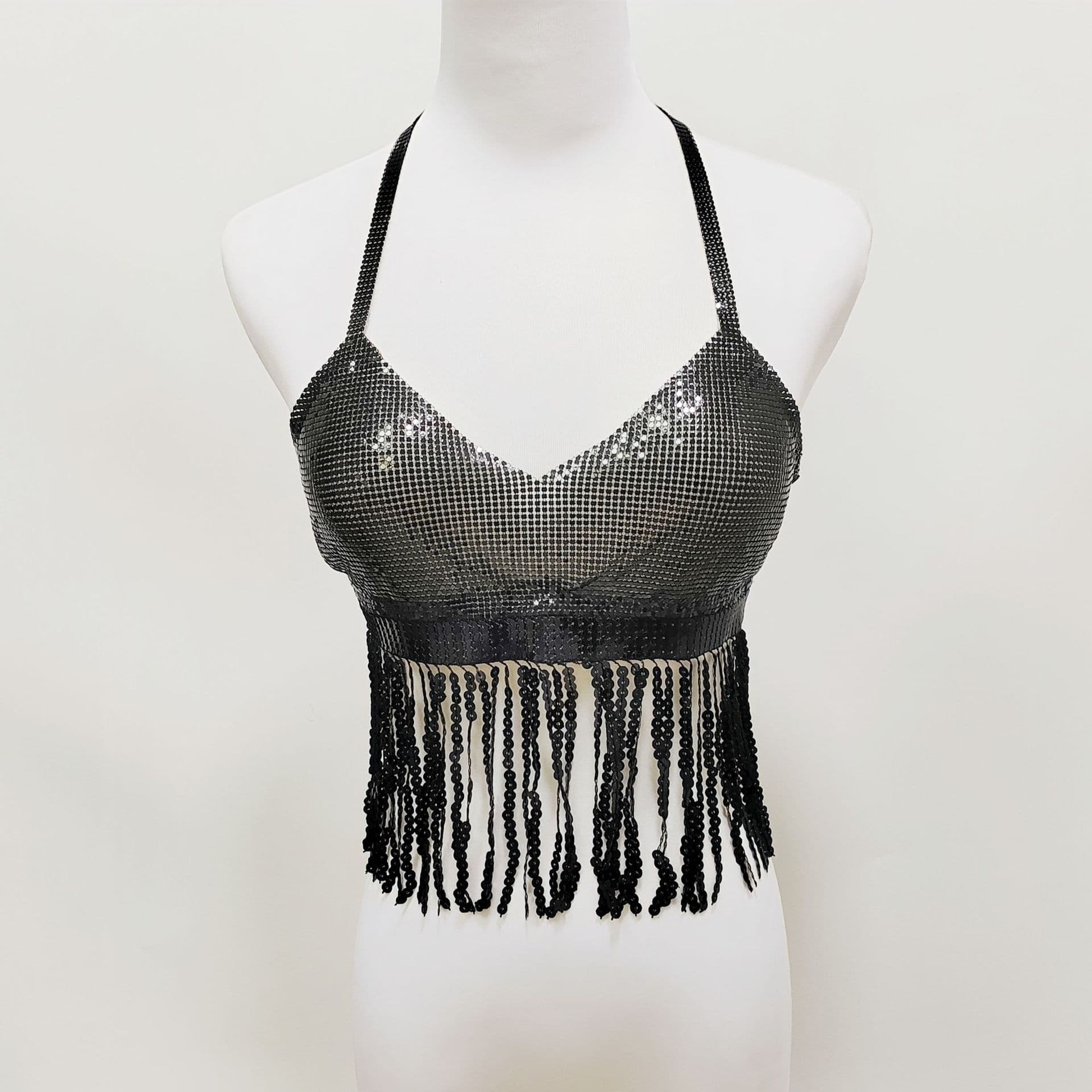 2024 New Hot Selling Sexy Backless Camisole with Metallic Sequin Patchwork for Women for Amazon Europe and US Markets