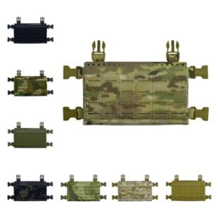 MK Style Tactical Chest Rig Main Body, Laser Cut Molle Front Panel, Compatible with Plate Carrier Vest