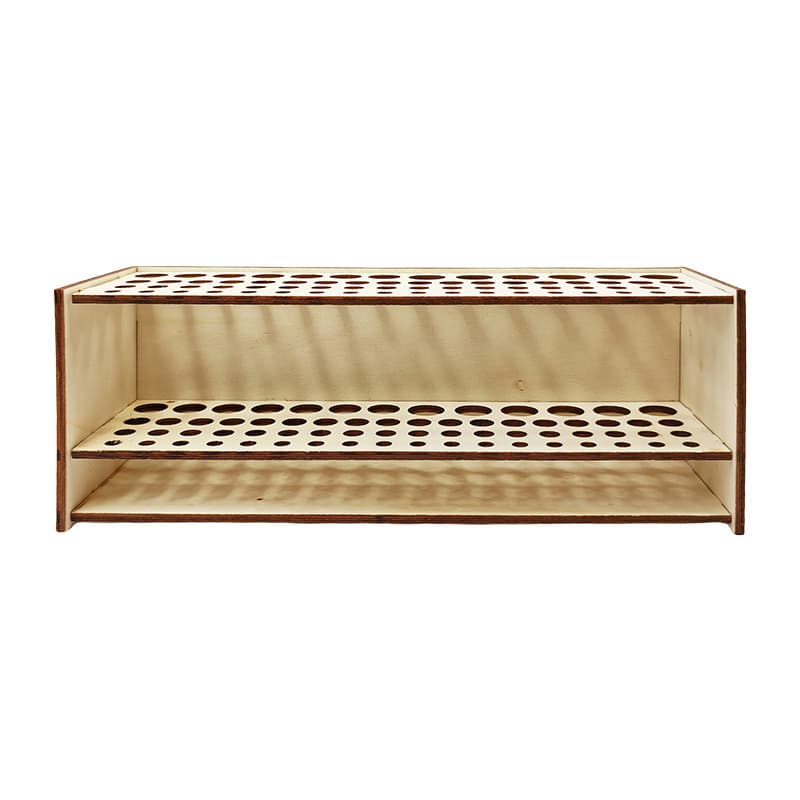 Cross-border Wooden Brush Holder, Multi-hole 67-slot Desk Pen Storage Stand, Marker Organizer