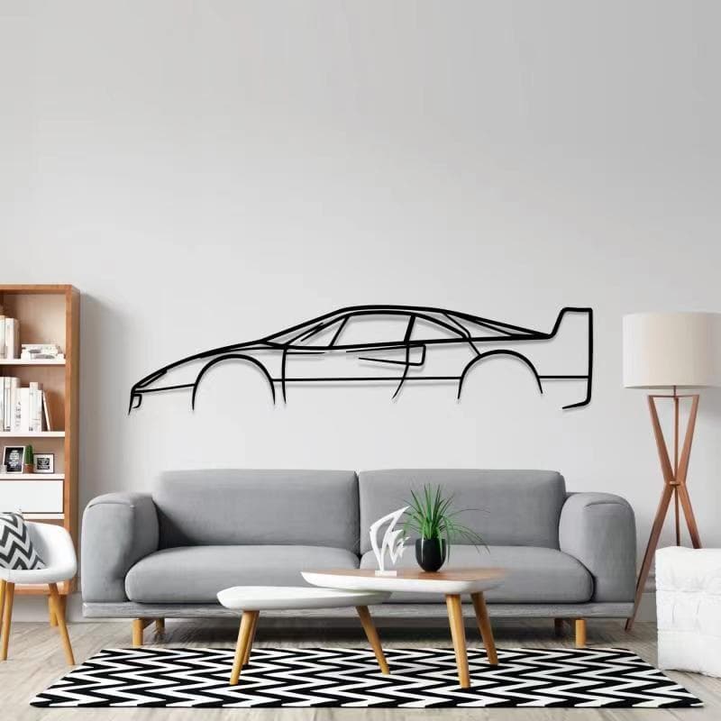 Cross-border Iron Art Minimalist Wall Art Hanging Decoration Home Soft Decor Wall Ornament Simple Metal Wall Decor