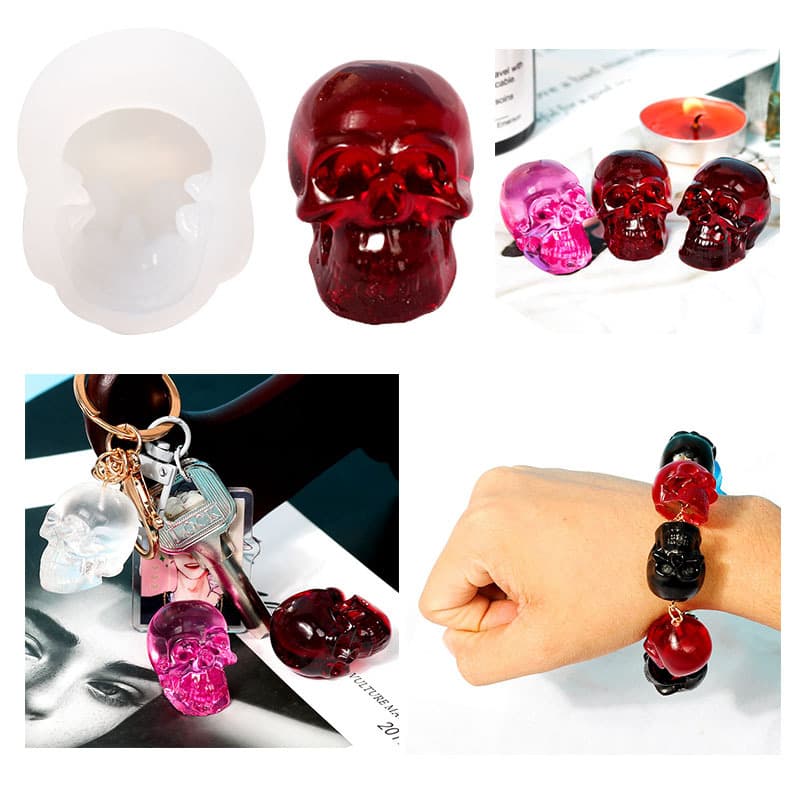 Single Skull Silicone Drip Mold DIY Jewelry Making Tool Hot Selling Kitchen Tableware/Cake Mold/Cake Decorating Tool