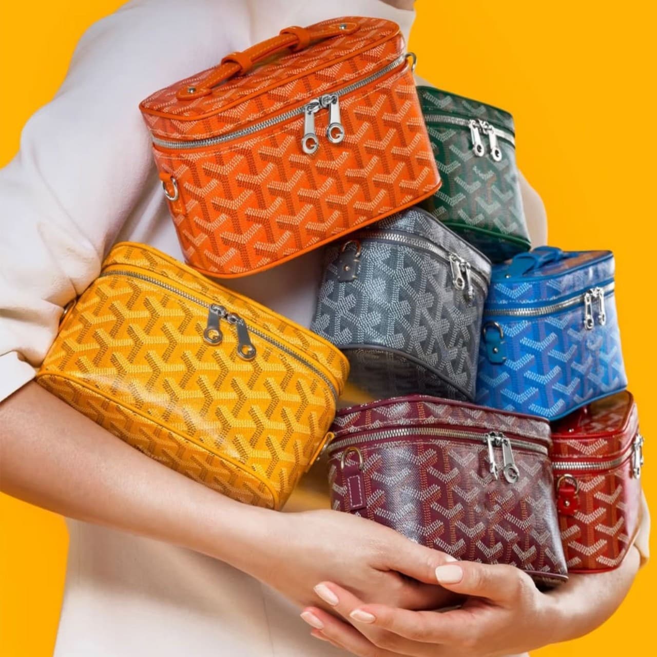 25 New Dog Tooth Cosmetic Bag Minisuse Daily Box Bag Toiletry Bag Crossbody Shoulder Bag Handbag Women Trendy