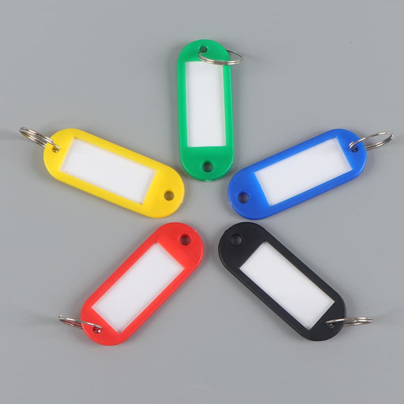Colored plastic key tags, hotel number plates, classification tags, label tags, PE key tags, key tags