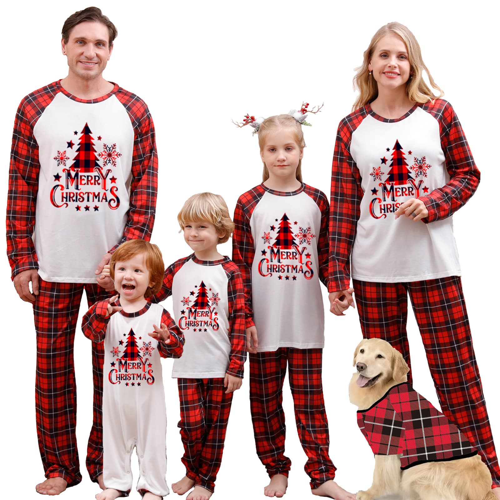 Tianming Apparel New Christmas Parent-child Pajama Set Printed Homewear Amazon Western Christmas Long Sleeve