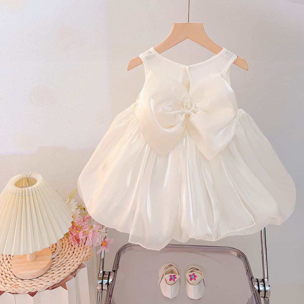 Live Supply Kids Sweet Dress 2026 New Style Baby Girl Fashionable Birthday Vest Dress Wholesale for Export