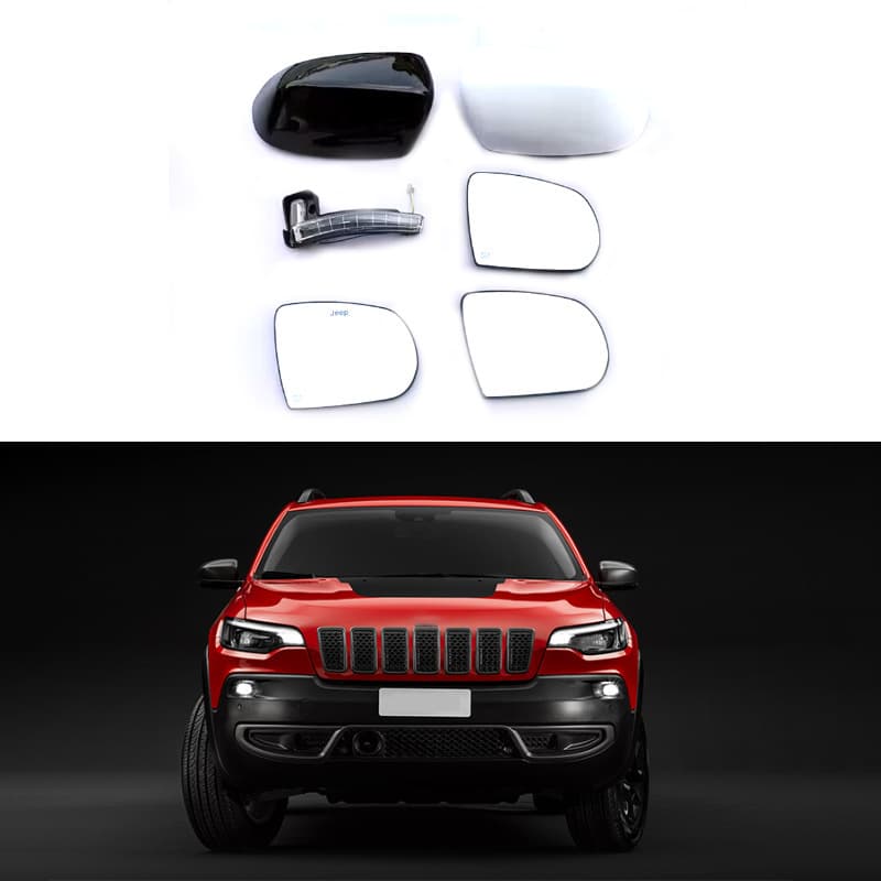 Rearview Mirror Cover Lens for 2017-2021 Jeep Cherokee Compass