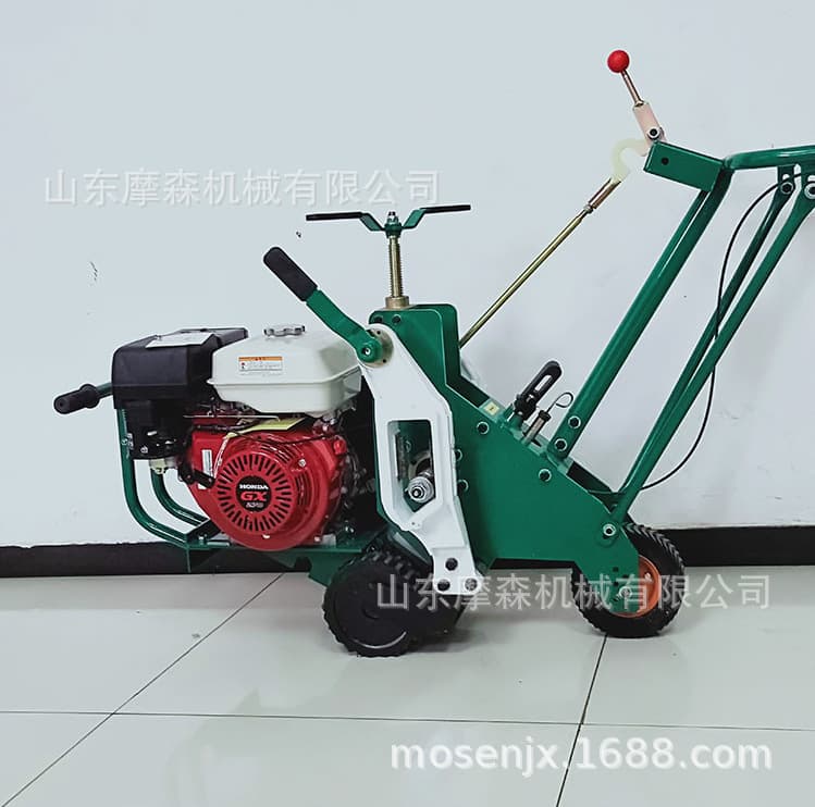 Export to Russia high-power walk-behind turf cutter, fully automatic wheeled small turf transplanting machine, turf leveling