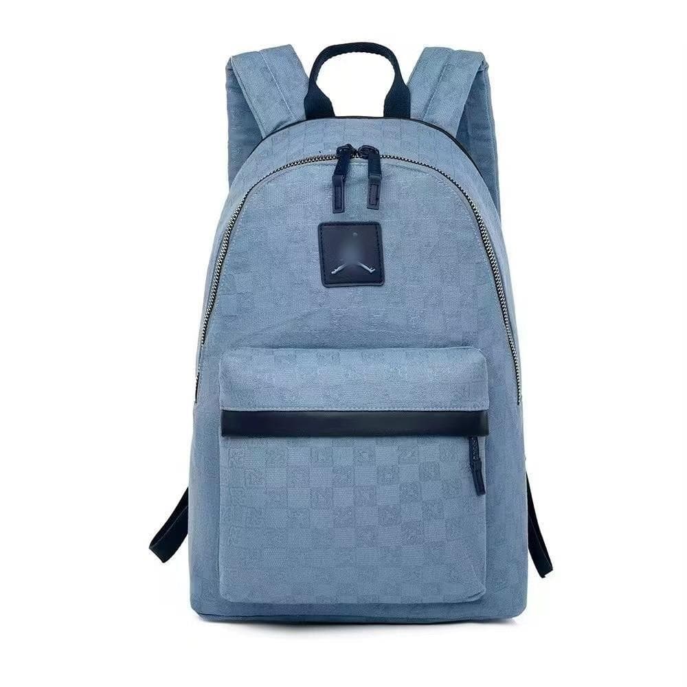 Fashion Checkerboard Print Letter Backpack Stitched School Bag Travel Bag Trendy Plaid Unisex Sports Backpack