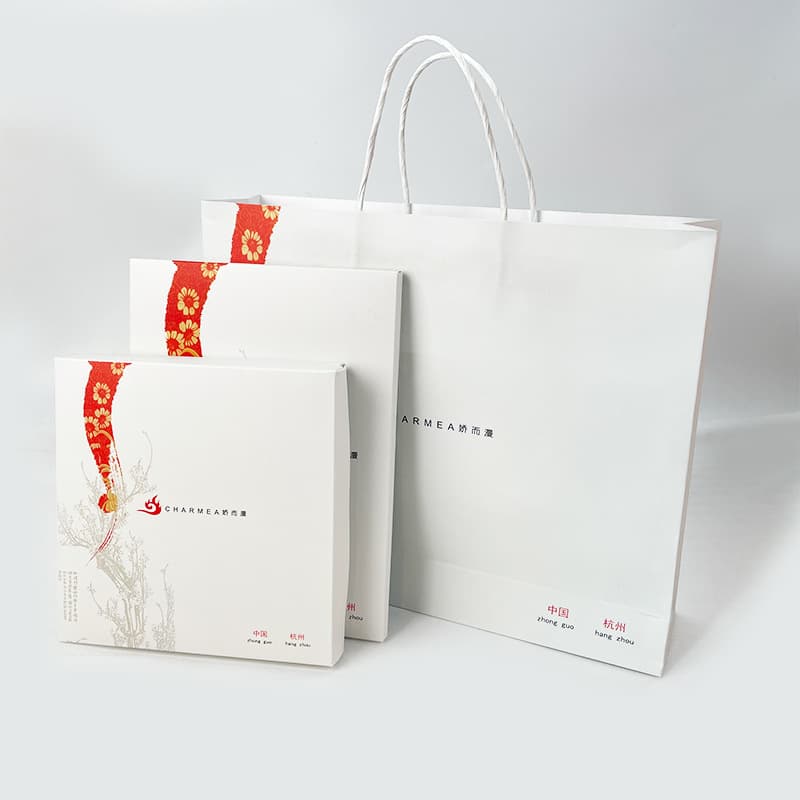 Custom Fashion Minimalist Gift Box for Mid-Autumn Festival Scarf and Shawl Gift Sets