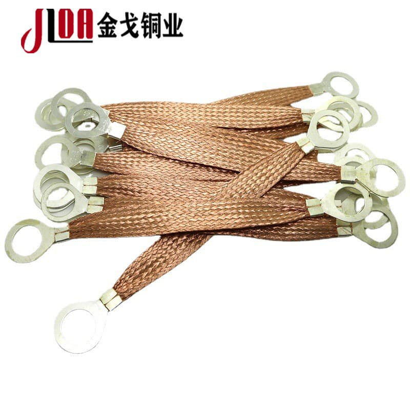 Pipe Static Bonding Wire M14*150 Flange Static Bonding Wire Cable Tray Ground Wire Ground Copper Braided Wire
