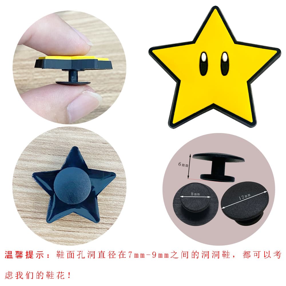 Sesame Street Set Minnie Mickey Croc Shoes Shoes Flower Accessories Garden Shoe Buckle Removable DIY Mickey Mouse PVC