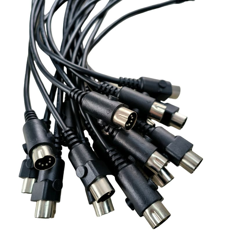 2464-22AWG-4C 350mm/DIN 5PIN+XH-4Y Customizable for AI Needs