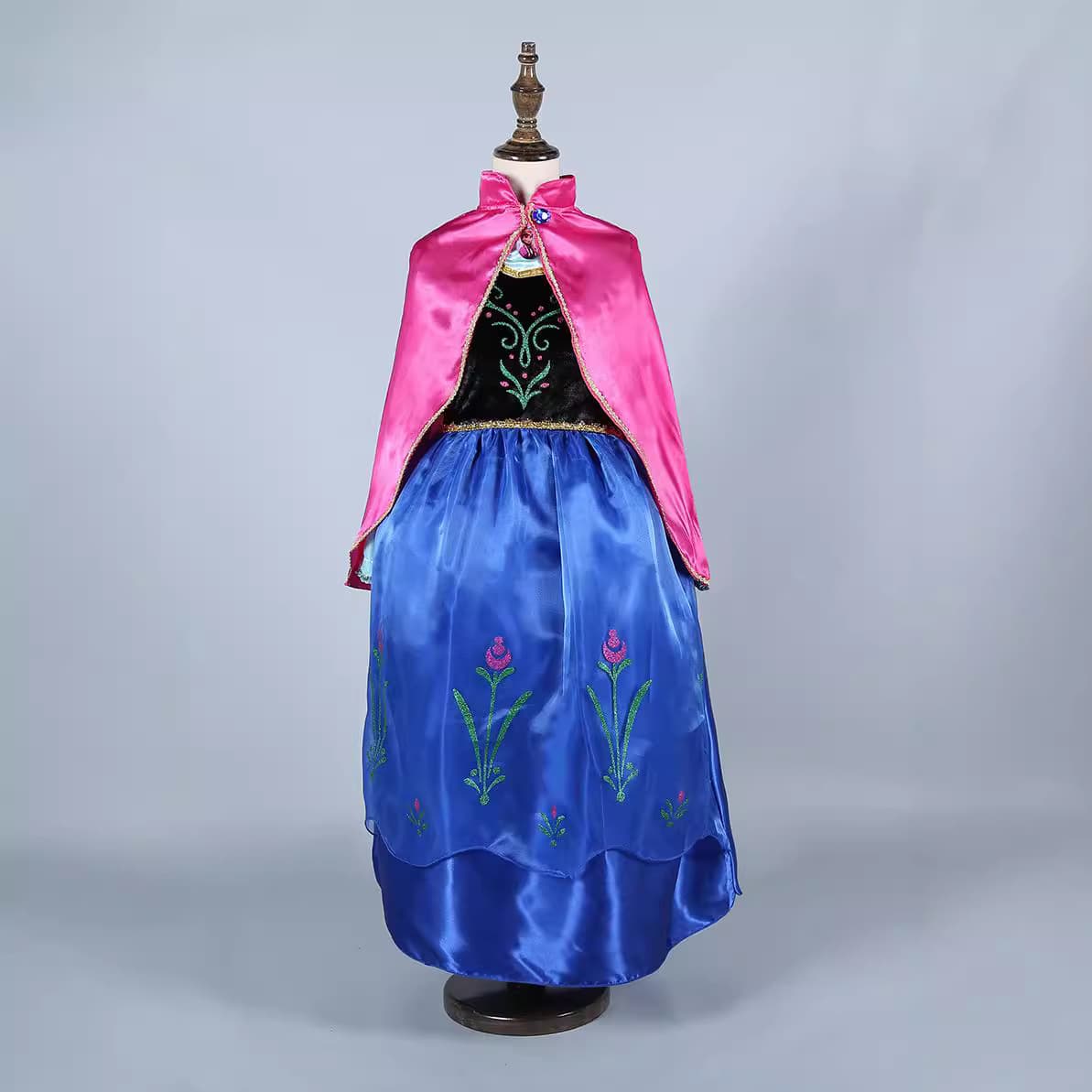 Christmas Costumes: Frozen Princess Anna Halloween Frozen Princess Cape Dress Two-Piece Set