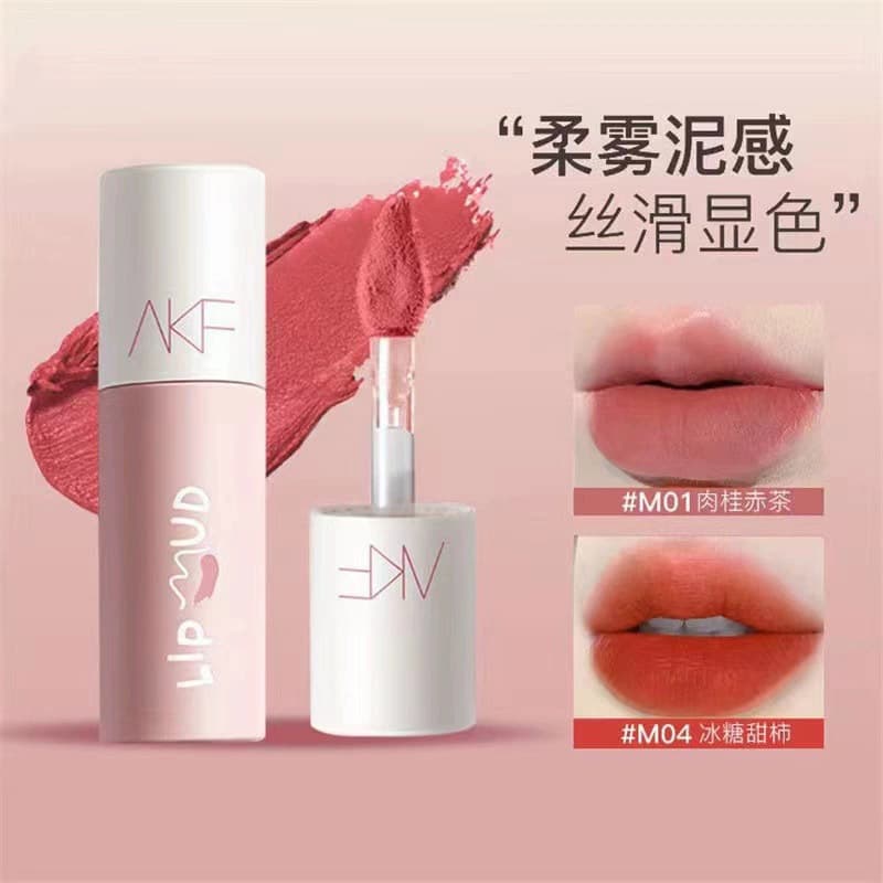 Premium Domestic Product Akf Lip Mud Lipstick Lip Glaze Affordable Student Lip Mud Niche Brand Lipstick Lip Mud Matte Finish