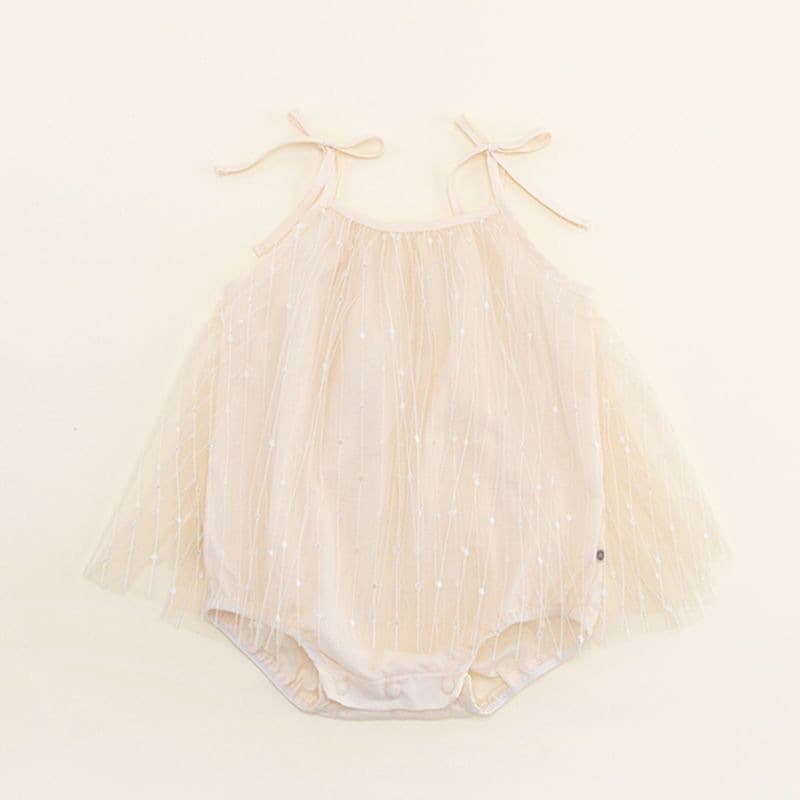 Baby one-piece spring and summer baby girl one-piece suspender mesh skirt cute fart cover summer dress other sleeveless cotton