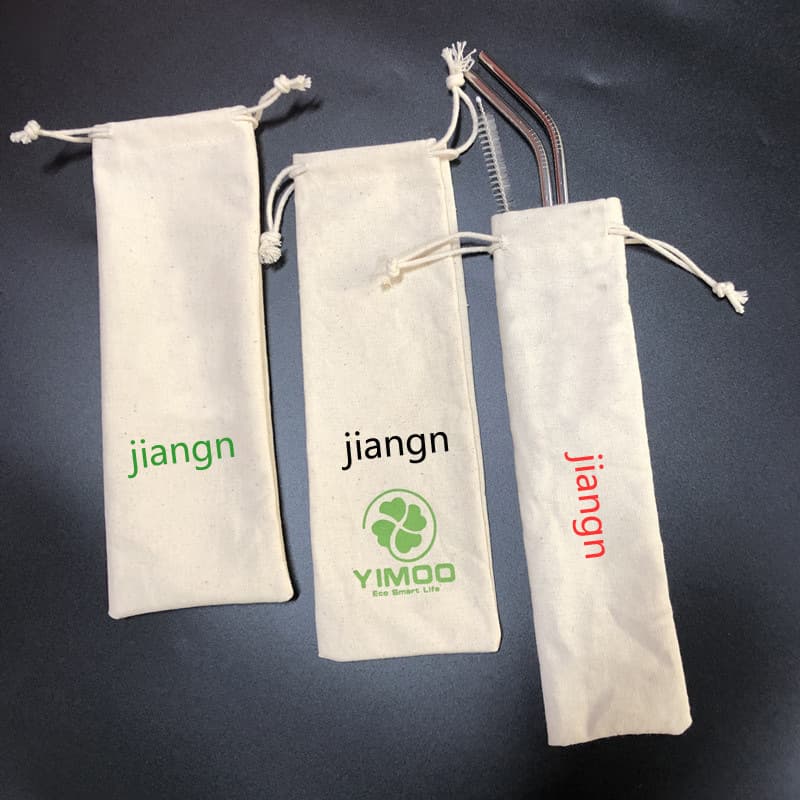 316 Stainless Steel Straw Portable Linen Bag, Heat-Resistant for Bubble Tea, Metal Straw and Coffee Spoon Pouch
