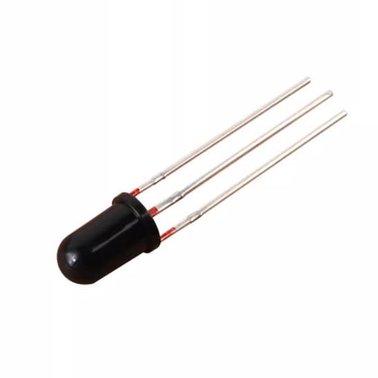 High-quality LF0038Q round-head infrared receiver head, 5mm cylindrical infrared remote control receiver head, genuine product.