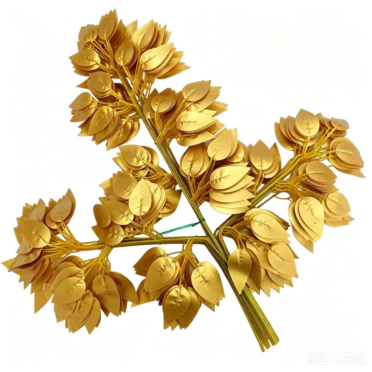 Simulated golden banyan branches, silver branches, money tree, wishing tree, money tree, shopping mall, fake branches, gold tree decoration